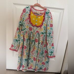 Wildflowers Pink & Yellow Floral Long-Sleeve dress